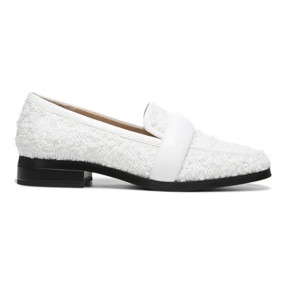 NEW Vionic Mylene White Boucle Loafers - Picture 3 of 9